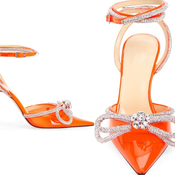 Mach & Mach crystal double bow pointed toe pump - Picture 3 of 4